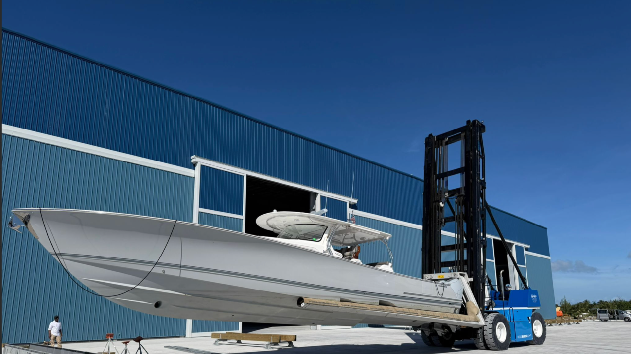 80,000 Pounds of Power: The World’s Largest Marina Forklift Delivered